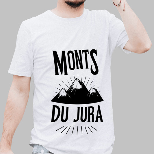 T-shirt homme 100% coton "Monts du Jura"